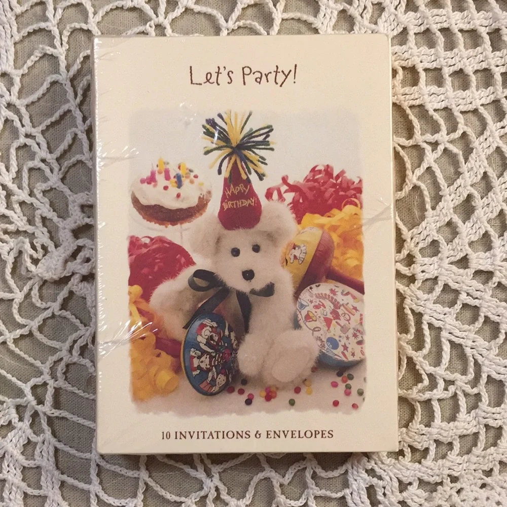 Vintage Boyd’s Bears Collection Party Invitations In Box Y2K